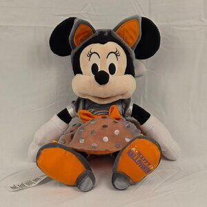 Disney Parks Minnie Mouse “Happy Halloween” Plush – 14″